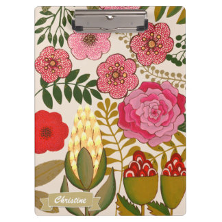 Pranchetas Pintura de trópicos florais personalizada