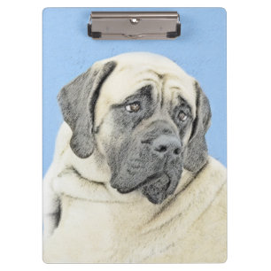 Pranchetas Pintura em Inglês Mastiff (Fawn) - Arte Original p