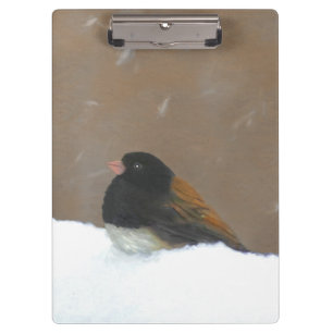 Pranchetas Pintura Junco De Olhos Escuros - Arte Original De