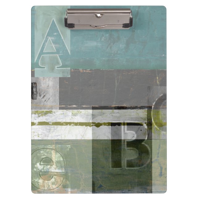 Pranchetas Pintura Moderna com Letras Cortadas (Frente)