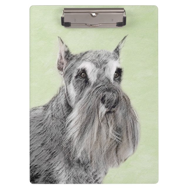 Pranchetas Pintura Schnauzer (Giant, Standard) - Arte Canina (Frente)