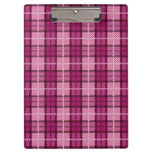 Pranchetas Pixel Plaid_Magenta-Black