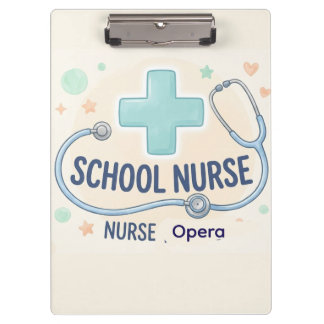 Pranchetas Placa Personalizada de Enfermeira Escolar Vintage