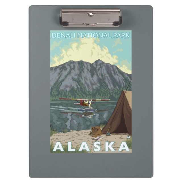 Pranchetas Plano de Bush & pesca - parque nacional de Denali, (Frente)