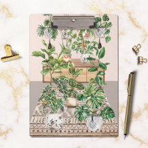 Plantas Tropicais em Aquarela