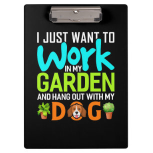 Pranchetas Plante Em Meu Jardim Com Meu Cachorro