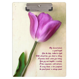 Pranchetas Poético das tulipas magenta brilhantes