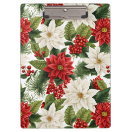 Pranchetas Poinsettia de Natal – Design Floral de Feriado