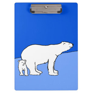 Pranchetas Polar Bear Mãe e Pintura em Cubo - Arte Selvagem