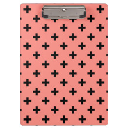 Pranchetas Polka negra cruza em pêssego