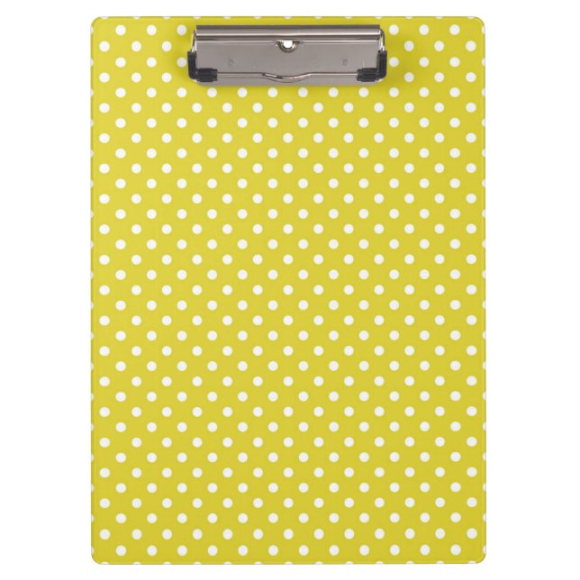 Pranchetas Polkadot Amarelo e Branco (Frente)