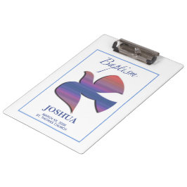 Pranchetas Pomba de Batismo Adulto Personalizável