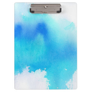Pranchetas Ponto azul, pintado mão abstrato da aguarela