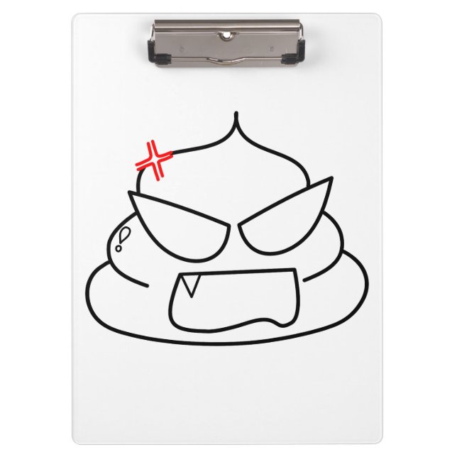 Pranchetas Poop zangado - Brootsch, o PooPoo (Frente)