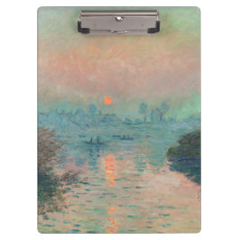 Pranchetas Pôr do sol de Monet no Sena Arte Fina Impressionis