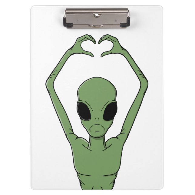 Pranchetas Pose do Coração Alien (Frente)