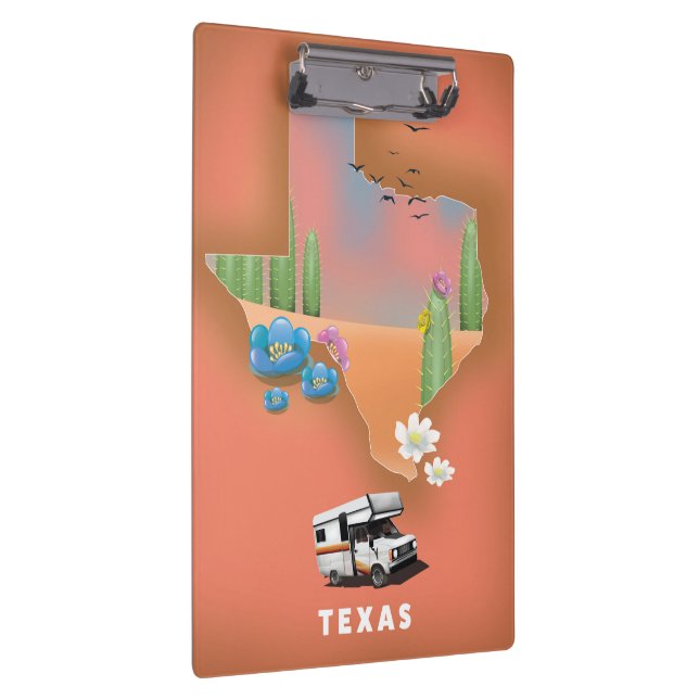 Pranchetas Poster de viagens do Texas (Direita)