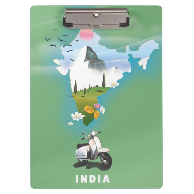 Pranchetas Poster de viagens Índia (Frente)