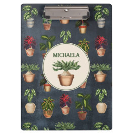 Pranchetas Potes Terracotta de Plantas Potentes de Aquarelas 