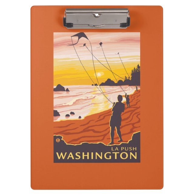 Pranchetas Praia & papagaios - impulso do La, Washington (Frente)