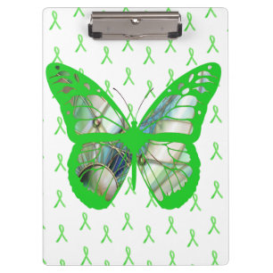 Pranchetas Prancha de Lyme com Borboleta Verde para Conscient