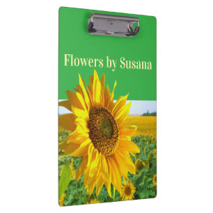 Pranchetas Pranchaça de Florista Floral Girassóis Fofos