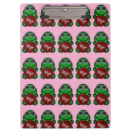 Pranchetas Presente Coração de Rã Kawaii Amo Personalizado