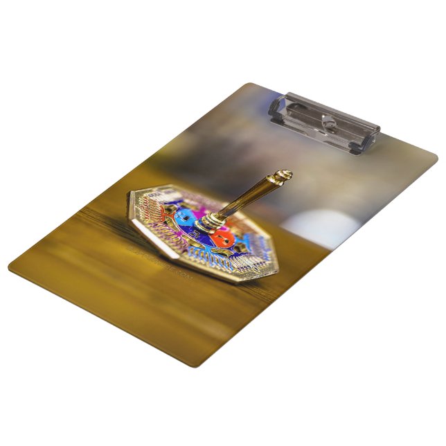 Pranchetas Presente SlipperyJoe Hanukkah dreidel base octogon (Inclinado)