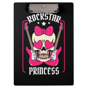 Pranchetas Presente Xmas Rockstar Princess Skull