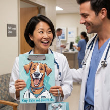 Presentes de Cachorro Fofo para Médicos Fisioterap