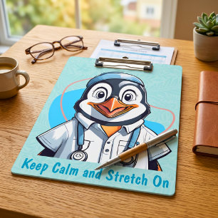 Pranchetas Presentes de Pinguim Fofo para Fisioterapeutas Méd