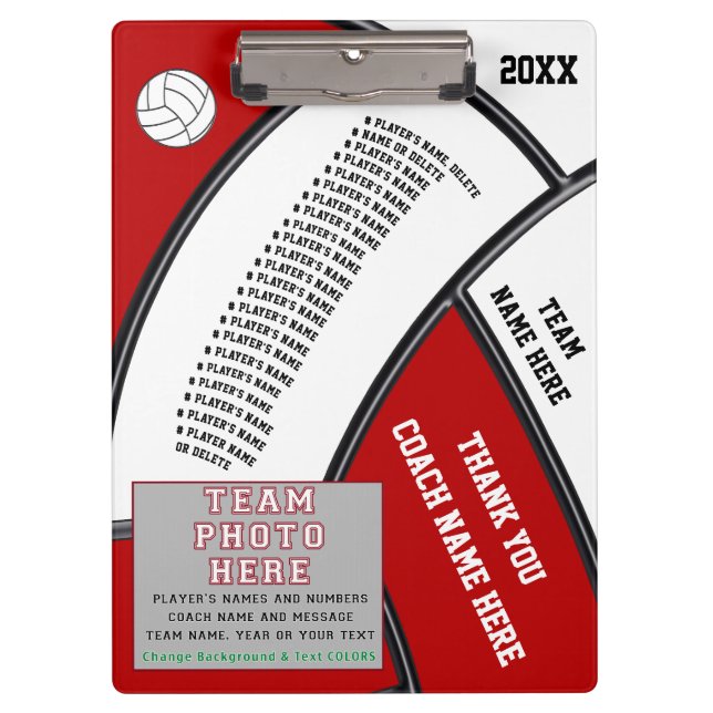 Pranchetas Presentes personalizados para treinadores do (Frente)