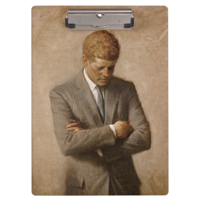 Pranchetas Presidente Americano John Kennedy Retrato Pintado (Frente)