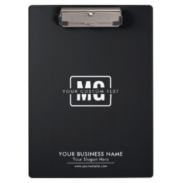 Pranchetas Preto - Letra Inicial Monograma