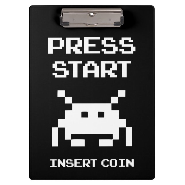 Pranchetas Prima Start Insert Coin gamer design (Frente)