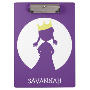 Pranchetas Princesa Púrpura Personalizada Silhouette Fairy T
