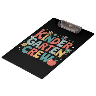 Pranchetas Professor Equipe de Volta às Aulas Jardim de Infân