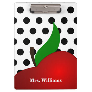 Pranchetas Professor vermelho personalizado de Apple das