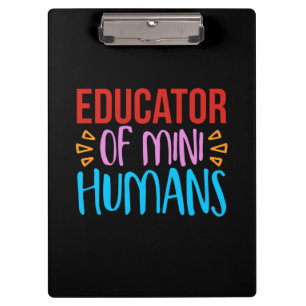 Pranchetas Professora Educadora De Arte Do Mini Humano