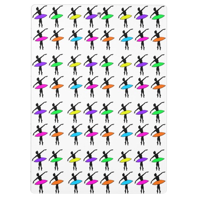 Pranchetas Professora personalizada de dança de Balé Ballerin (Verso)