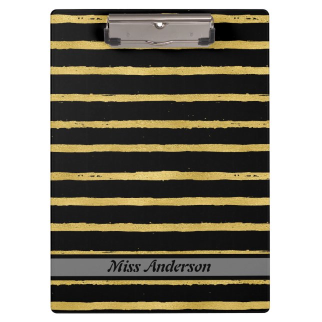 Pranchetas Professores personalizáveis em distribuição Dourad (Frente)