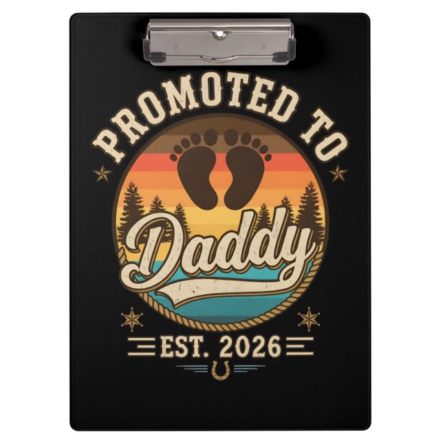 Pranchetas Promovido a Papai Est 2026 (Frente)