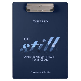 Pranchetas Psalms 46:10 Verse Be Continua a ser o nome da adi