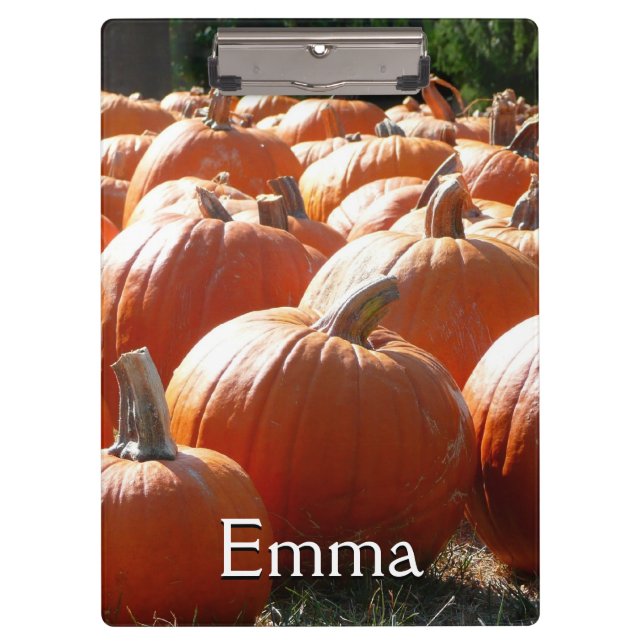 Pranchetas Pumpkins Foto para Queda, Dia das Bruxas ou Ação d (Frente)