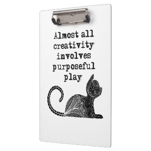 Pranchetas Quase toda criatividade envolve uma brincadeira pr