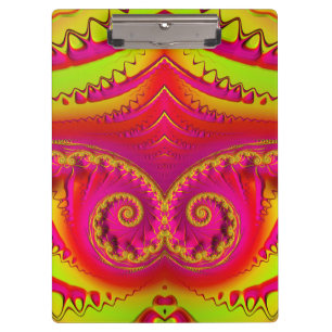 Pranchetas QUENTE! ~ Vermelho rosa e design amarelo - origina