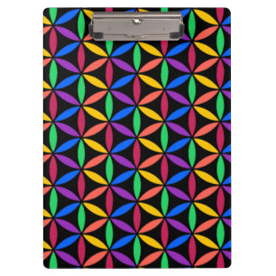 Pranchetas Rainbow Flower of Life Standard (Flor da Vida)