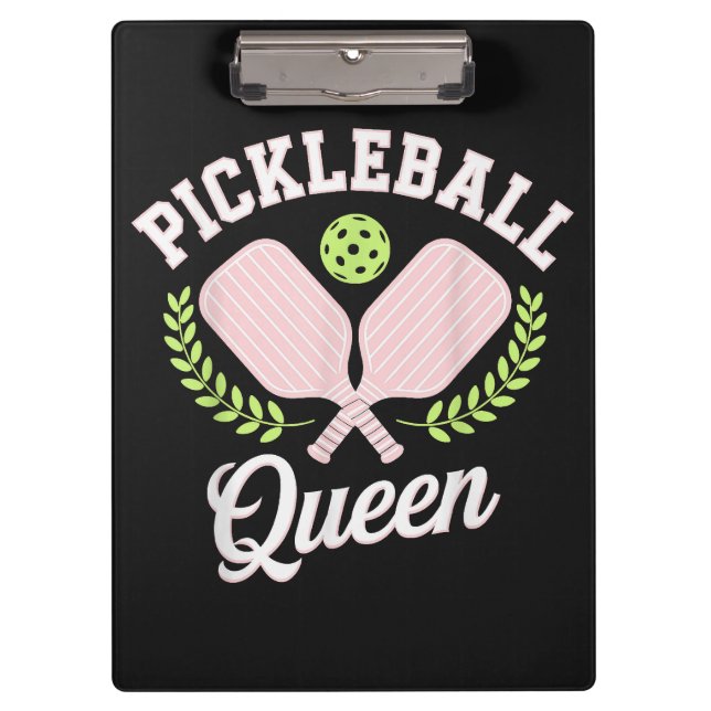 Pranchetas Rainha do Pickleball Jogadora de Pickleball Engraç (Frente)