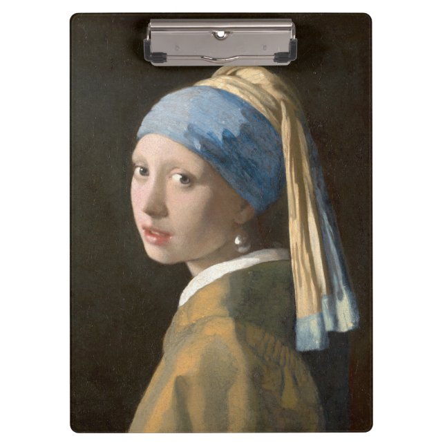 Pranchetas Rapariga com pérolas e Arte Vermeer (Frente)