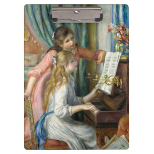 Pranchetas Raparigas no piano - Pierre Renoir